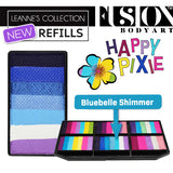 Fusion Body Art | Leanne's Happy Pixie Petal Palette Refill - BLUEBELLE SHIMMER 25gr