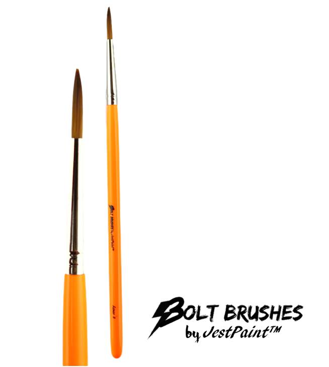 BOLT Face Painting Brushes by Jest Paint - FIRM Liner #3