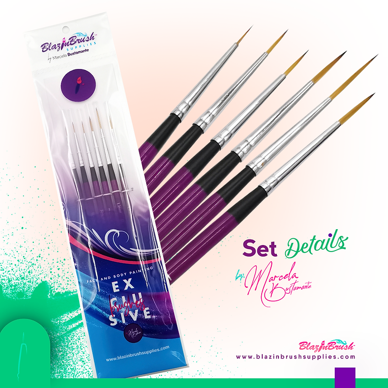 Blazin Brush Detail Set - Marcela Bustamante