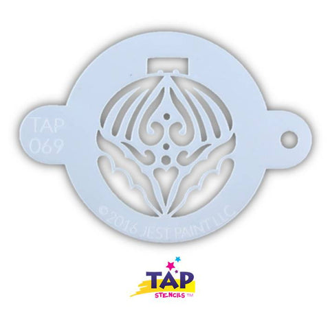 TAP 069 Face Painting Stencil - Large Christmas Ornament