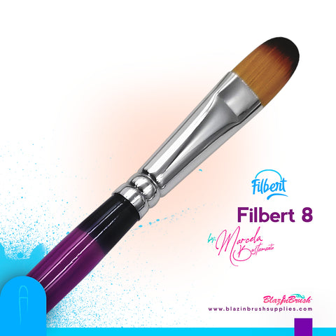 Blazin Brush Filbert 8 - Marcela Bustamante