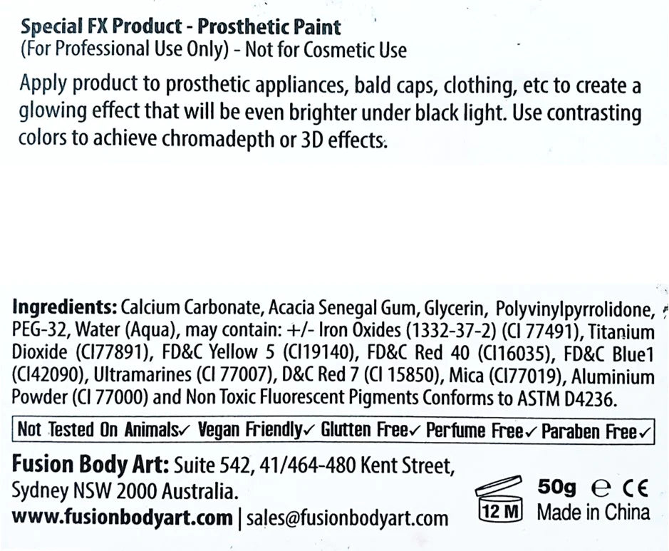 Fusion Body Art Face Paint - Rainbow Cake | NEW Unicorn Party (no neons) 50gr by Jest Paint