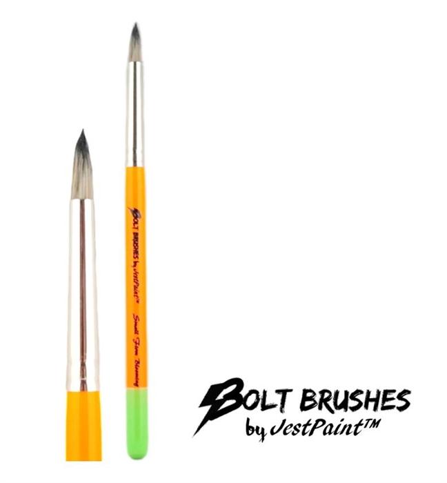BOLT Face Painting Brushes by Jest Paint - Small FIRM Blooming Brush