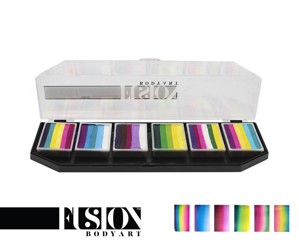 Fusion Body Art Spectrum Face Painting Palette - Leanne's Pretty Rainbow