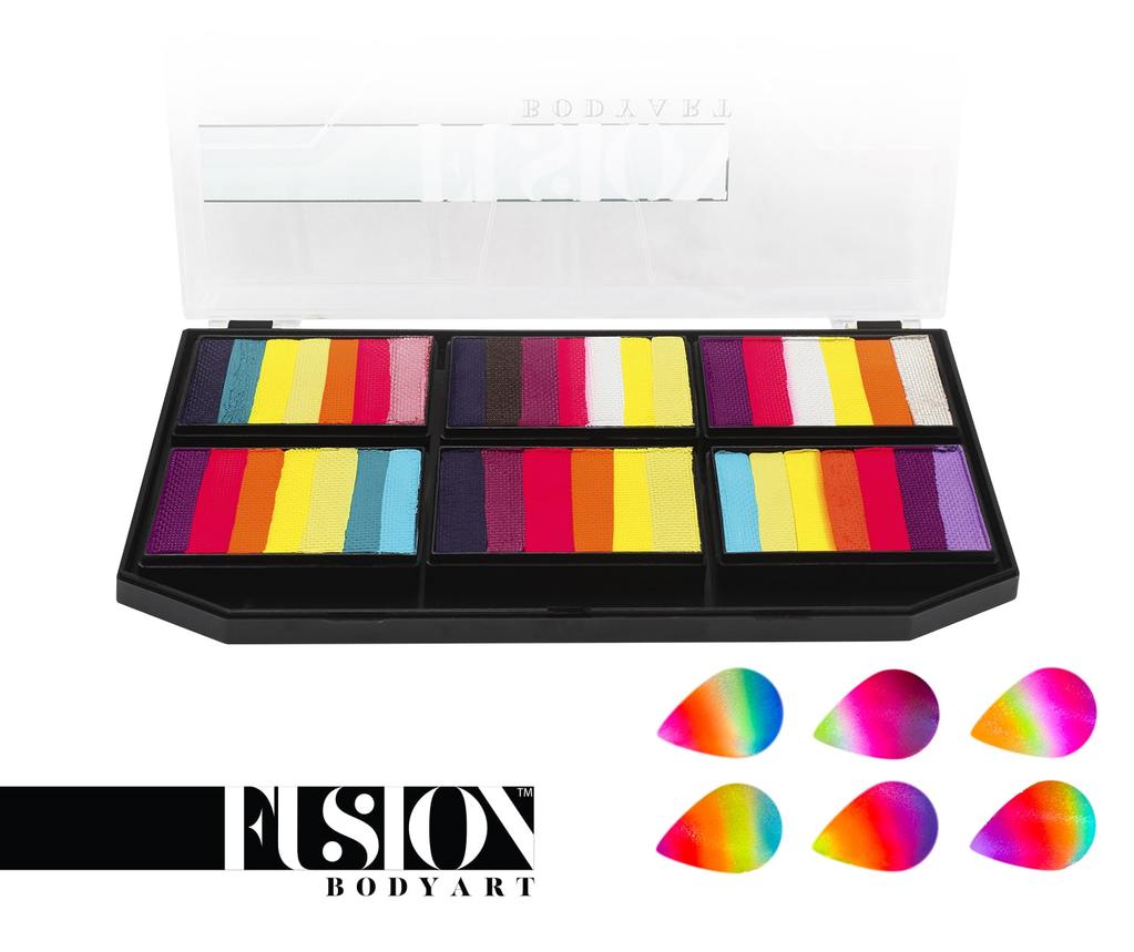 Fusion Body Art Petal Palette - Leanne's Vivid Rainbow (no neon)