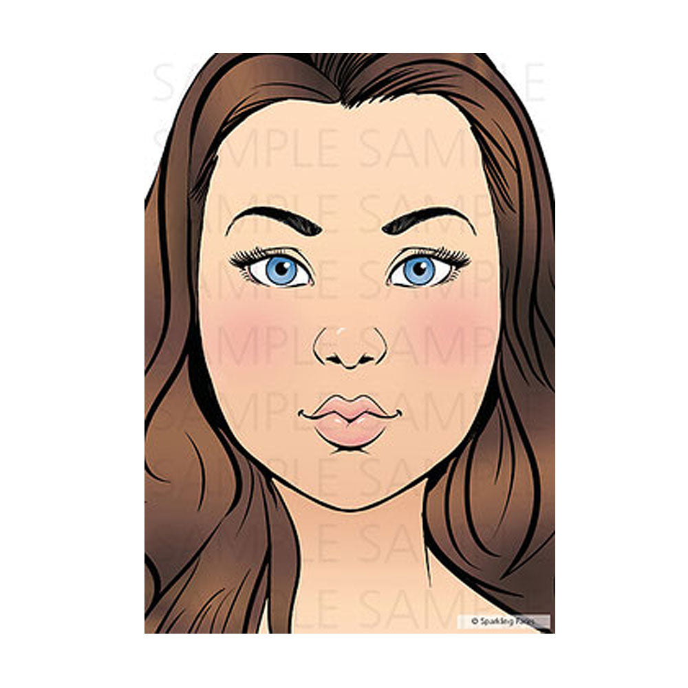 Face Painting Practice Board by Sparkling Faces MARIE Vivid Glitter