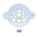 TAP 102 Face Painting Stencil - Mermaid Crown Clam Shell