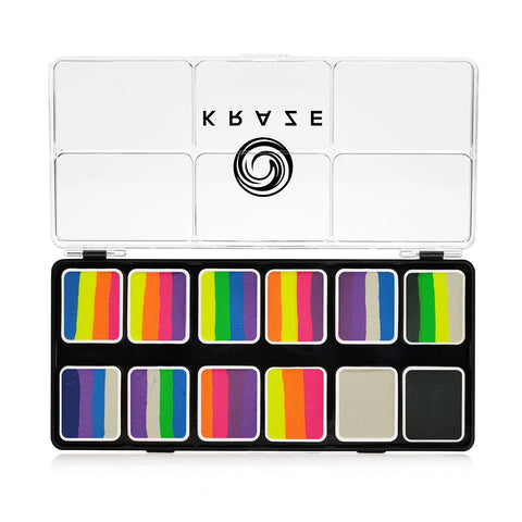 Neon Pop Split Cake Palette 12 Color - Kraze Fx Palette