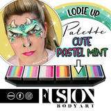 Fusion Body Art Palette - Lodie Up Cute Pastel Rainbow Palette