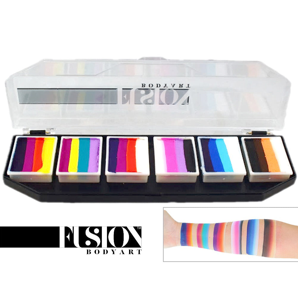 Fusion Body Art | Spectrum Face Painting Palette | Rainbow Splash