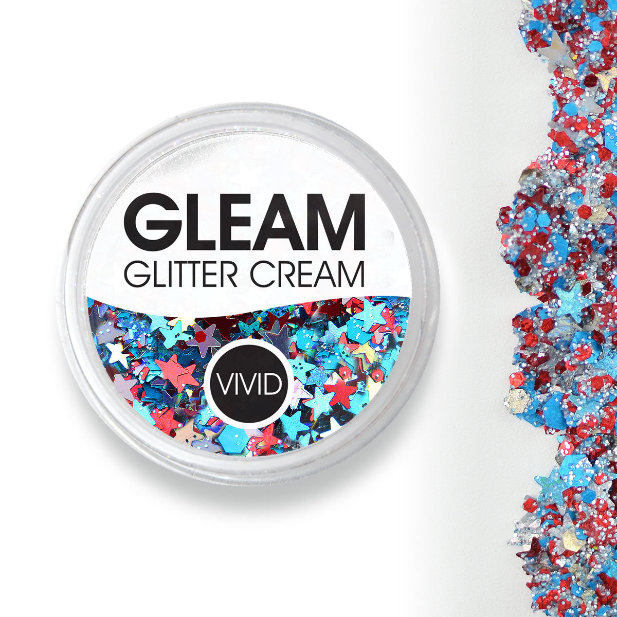 Red White & Boom - Gleam Chunky Glitter Cream