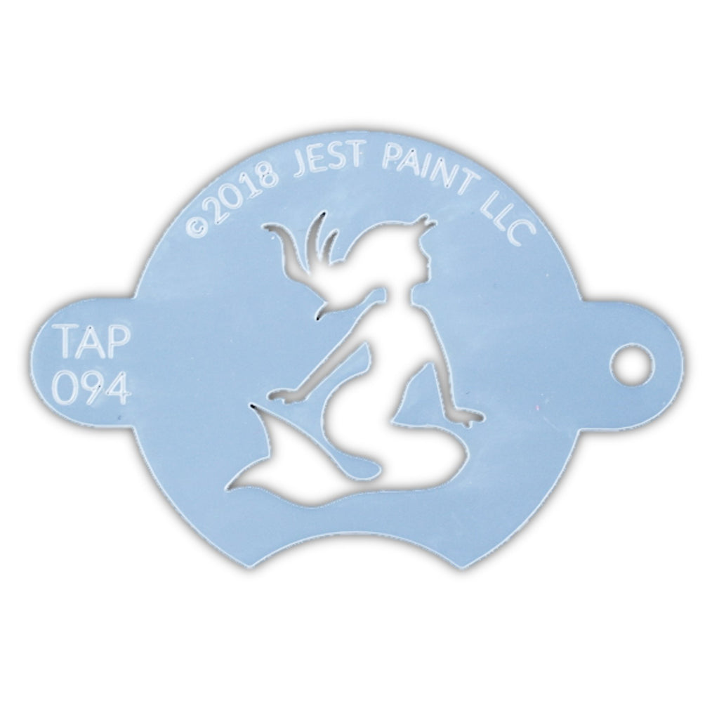 TAP 094 Face Painting Stencil - Sunbathing Mermaid