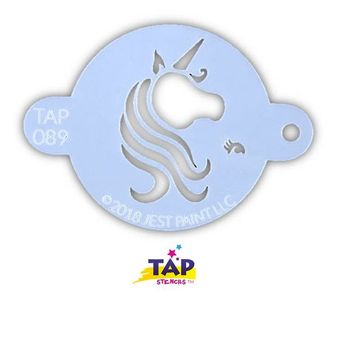 Pretty Unicorn - Tap Face Painting Stencil