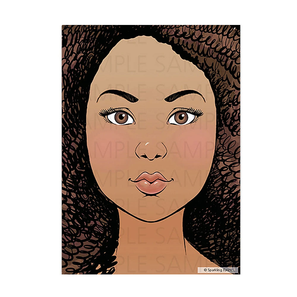 Face Painting Practice Board by Sparkling Faces TINA Vivid Glitter