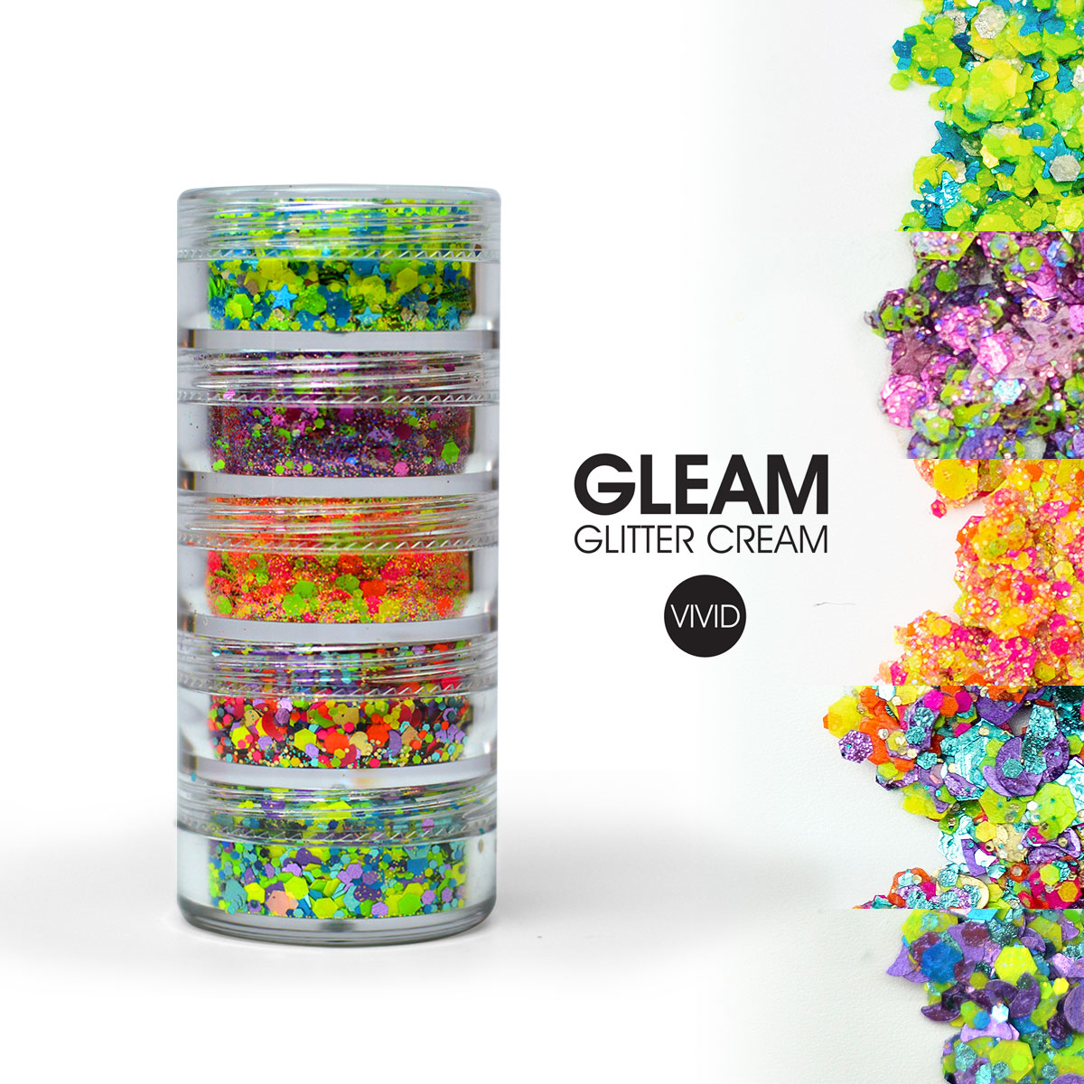 Tropical Gleam Chunky Glitter Stack