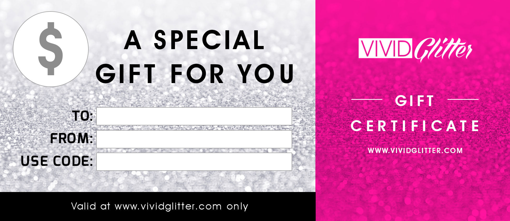 Gift Certificate - Vivid Glitter