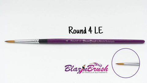 Blazin Brush Round #4 LE - Marcela Bustamante