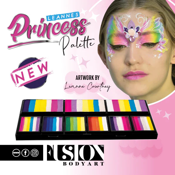 Leanne's Princess Palette - Fusion Body Art Petal Face Painting Palette